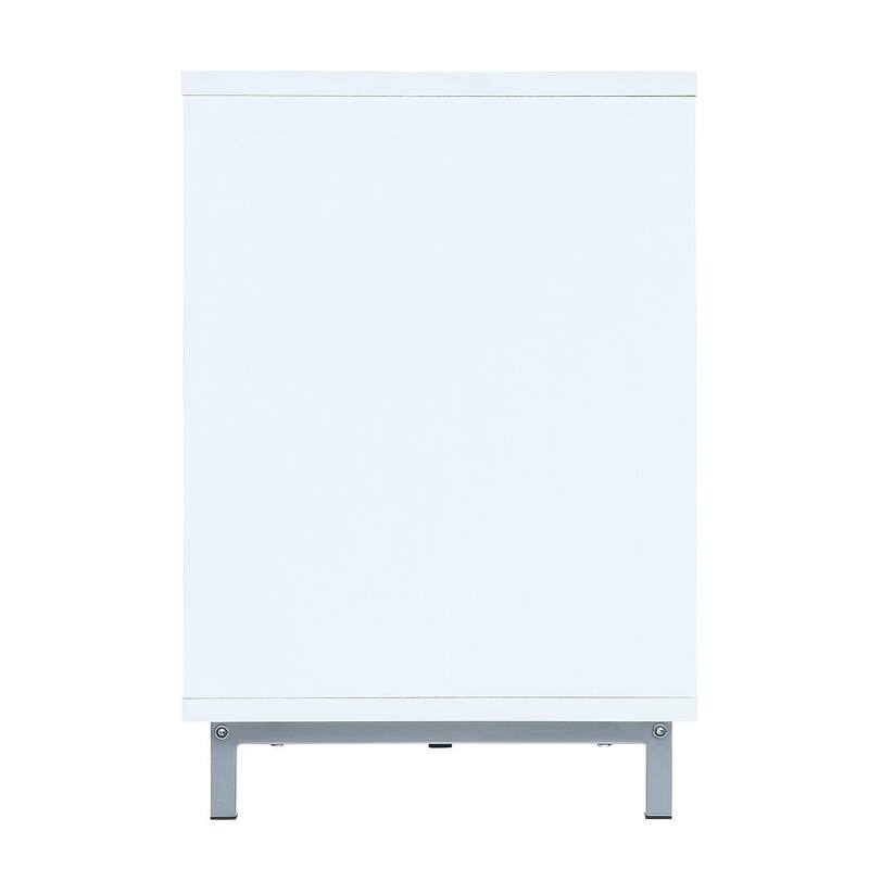 Manhattan Comfort Brighton 60 In. Wire Management Media Cabinet Console