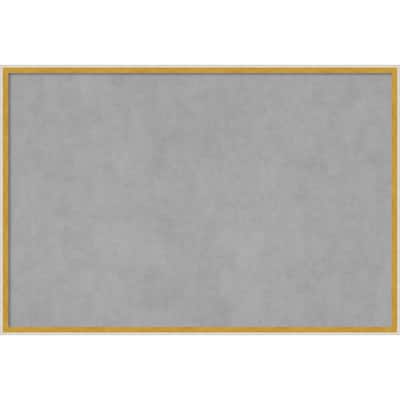 Amanti Art Paige White Gold Framed Magnetic Board