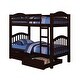 preview thumbnail 4 of 9, Twin Over Twin Bunk Bed with Built-in Ladder