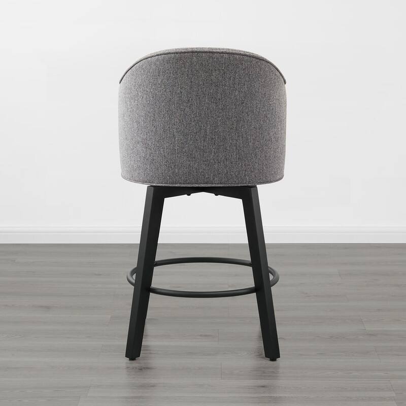 Spruce & Spring Kaylee Modern Swivel Counter Height Bar Stools with Arm