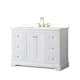 Option White / White Quartz Top / Brushed Gold Hardware