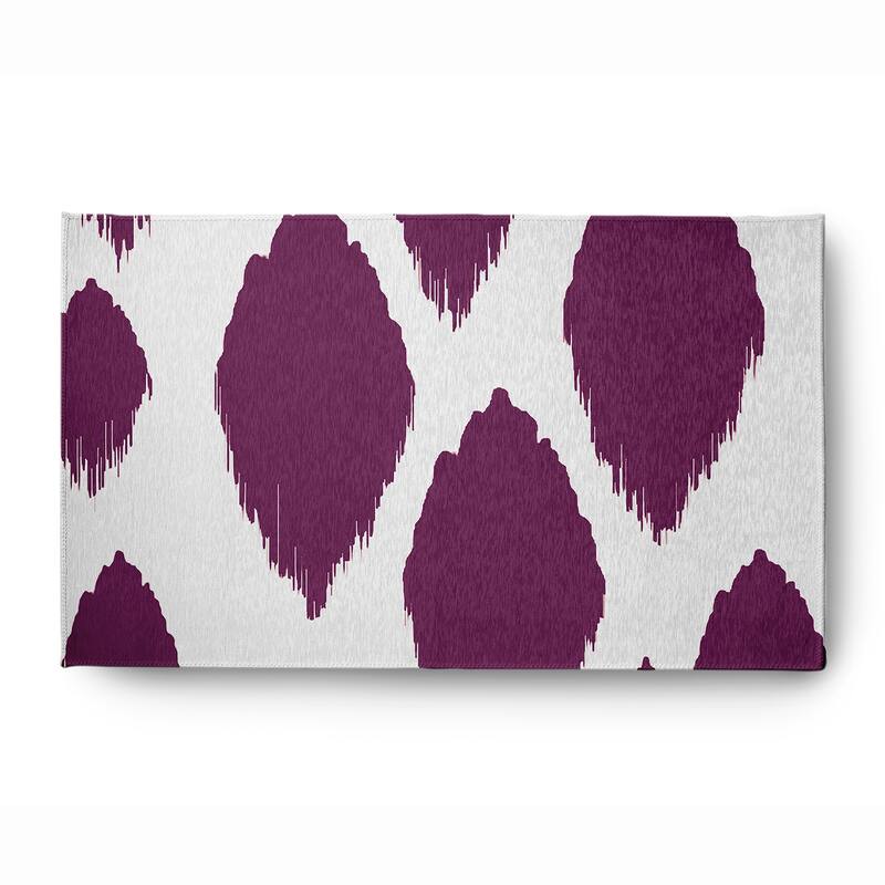 Web of Ikat Soft Chenille Rug - 3' x 5' - Dark Purple