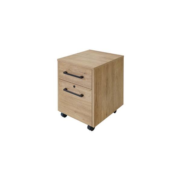 Modern Two Drawer Wood Laminate File Office Storage Drawers