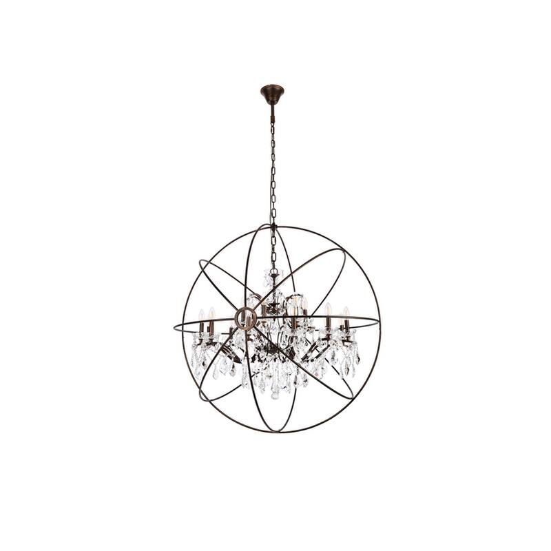 Royce Edge 18-Light Dark Bronze Chandelier
