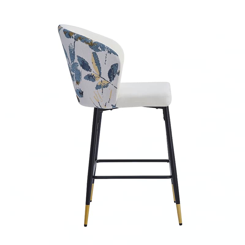 Counter Height Bar Stools Set of 2,White