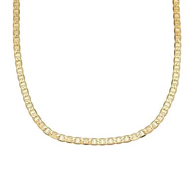 Victoria Townsend Gold Plated Flat Anchor Chain Link Necklace