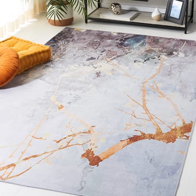SAFAVIEH Tacoma Machine Washable Slip Resistant Sula Modern Abstract