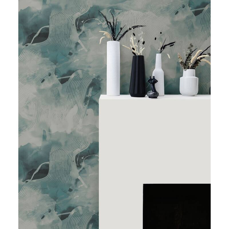 Seabrook Designs Notch Trowel Abstract Unpasted Wallpaper