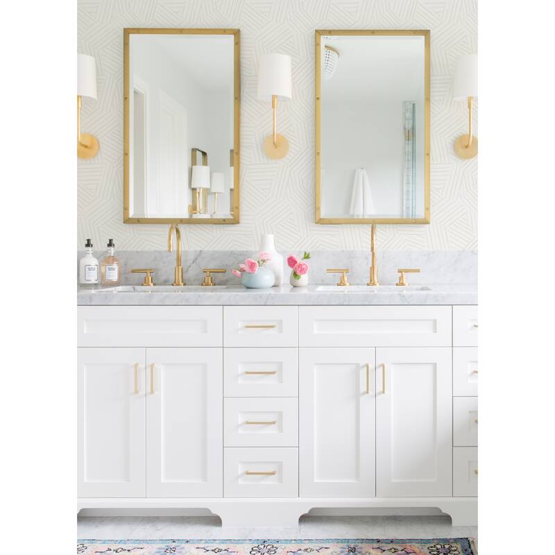 A-Street Prints Helene Pearl Geometric Lines Wallpaper