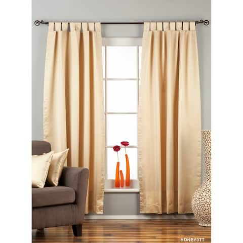 Golden Tab Top blackout Curtain / Drape / Panel - Piece