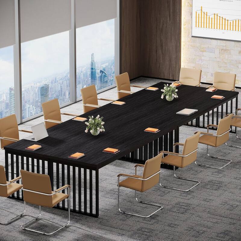 78" Rectangle Conference Table, Long Meeting Table for Seminar, Business, Negotiation
