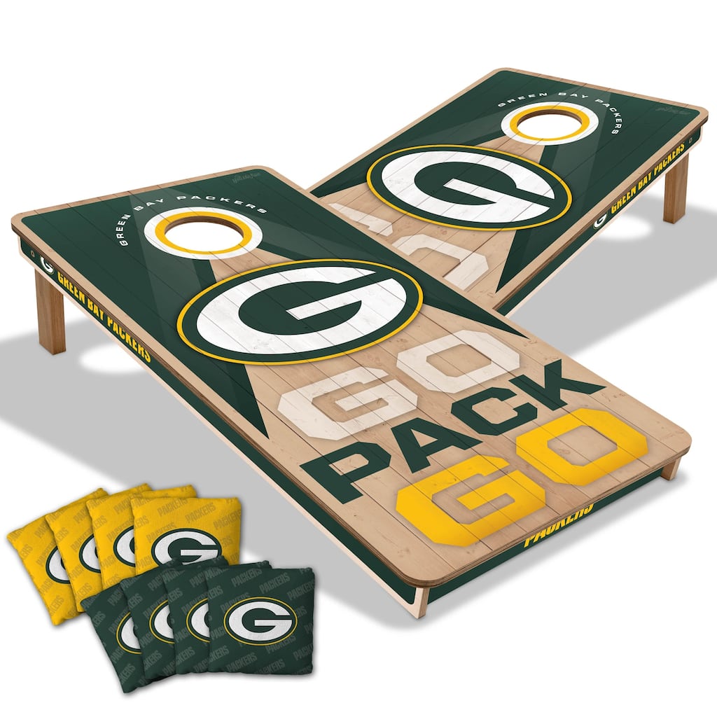 Green Bay Packers NFL 2x4 Professional Cornhole Board Set