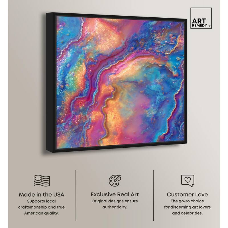 Glittering Spectrum II Canvas by Art Remedy