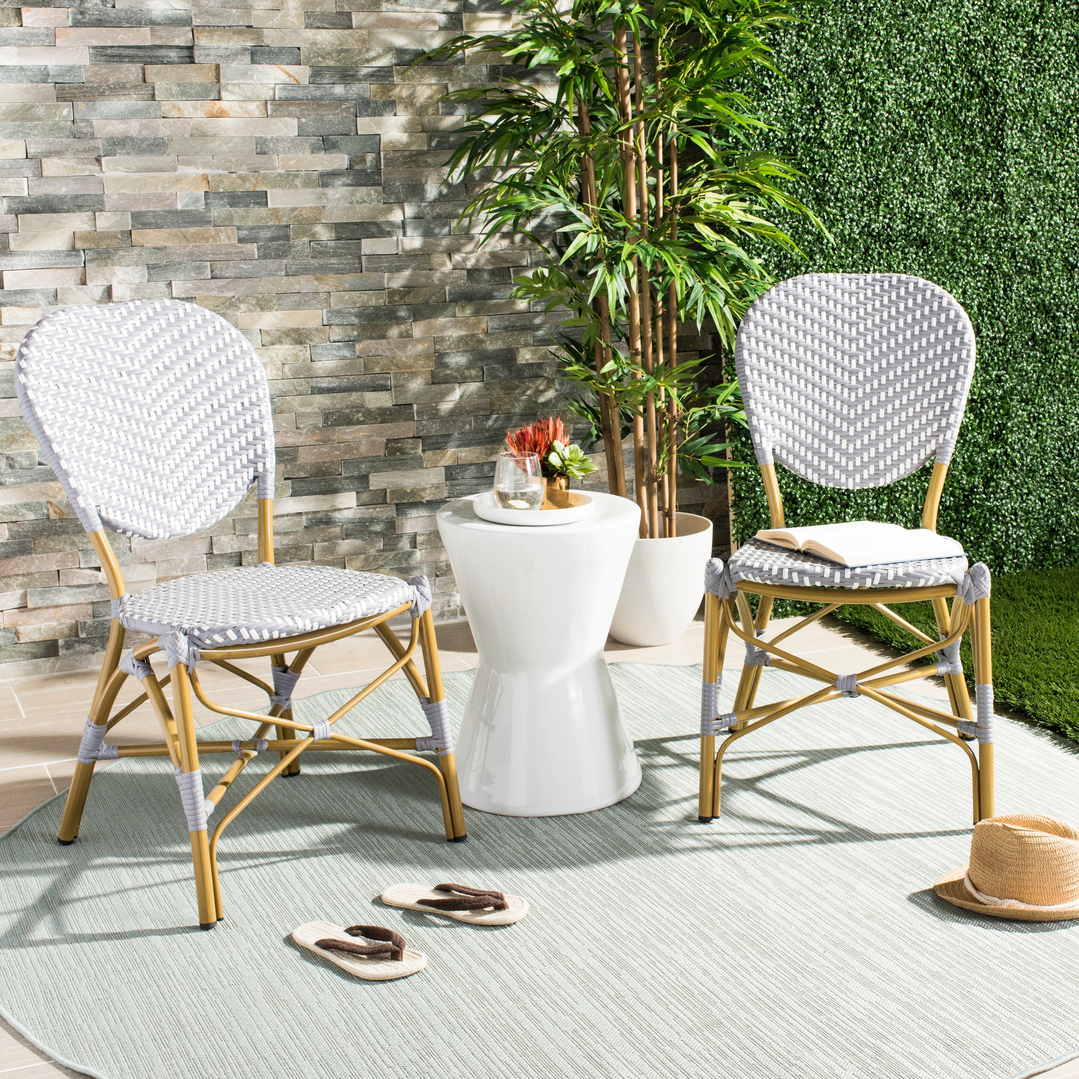 Bistro hot sale stacking chairs