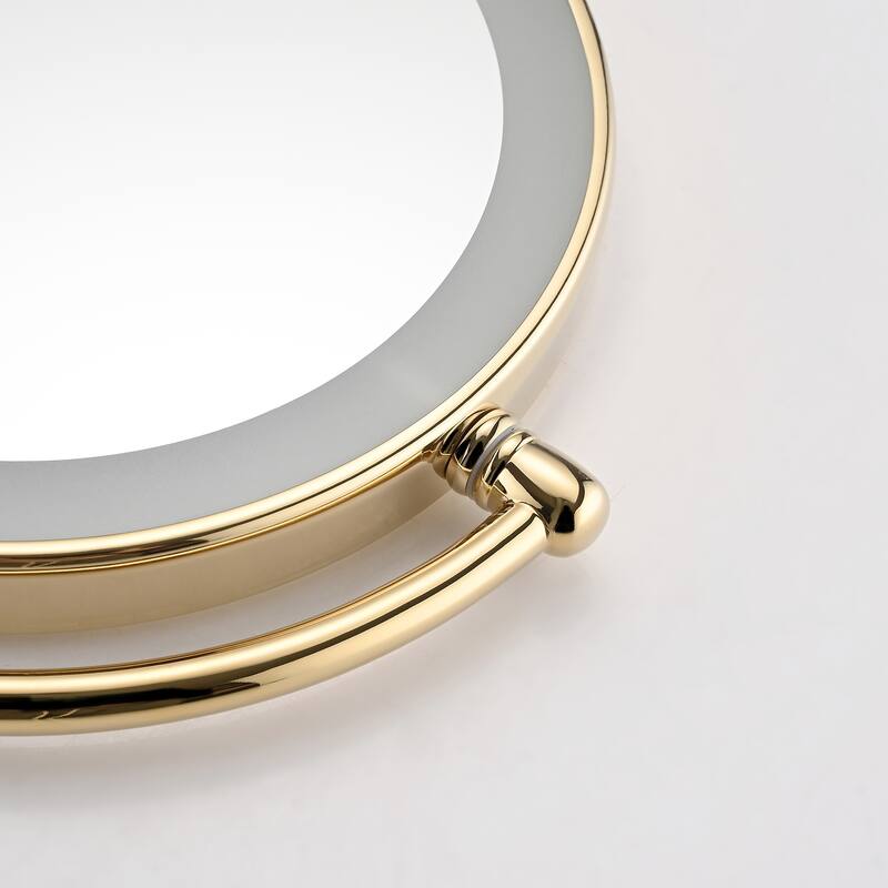 8 Inch LED Wall Mount Two-Sided Makeup Vanity Mirror,Requires Hardwiring
