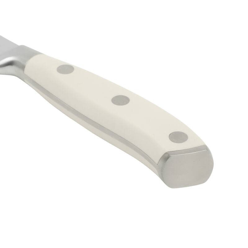 Sur La Table Kitchen Essential Tasting Kitchen German Steel Forged Full Tang Prfessional Knife with White Handle