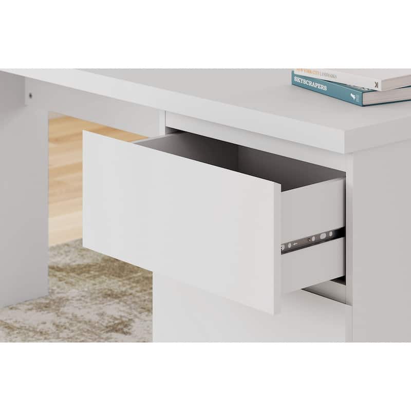 Signature Design by Ashley Onita White 60" Home Office Desk