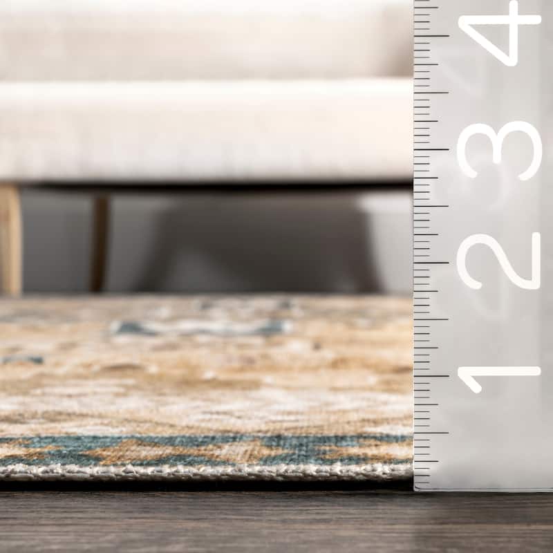 Jessamine Geometric Machine Washable Area Rug