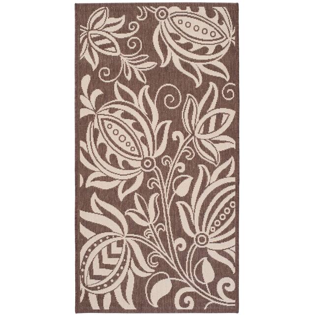 SAFAVIEH Courtyard Leatrice Indoor/ Outdoor Patio Backyard Rug