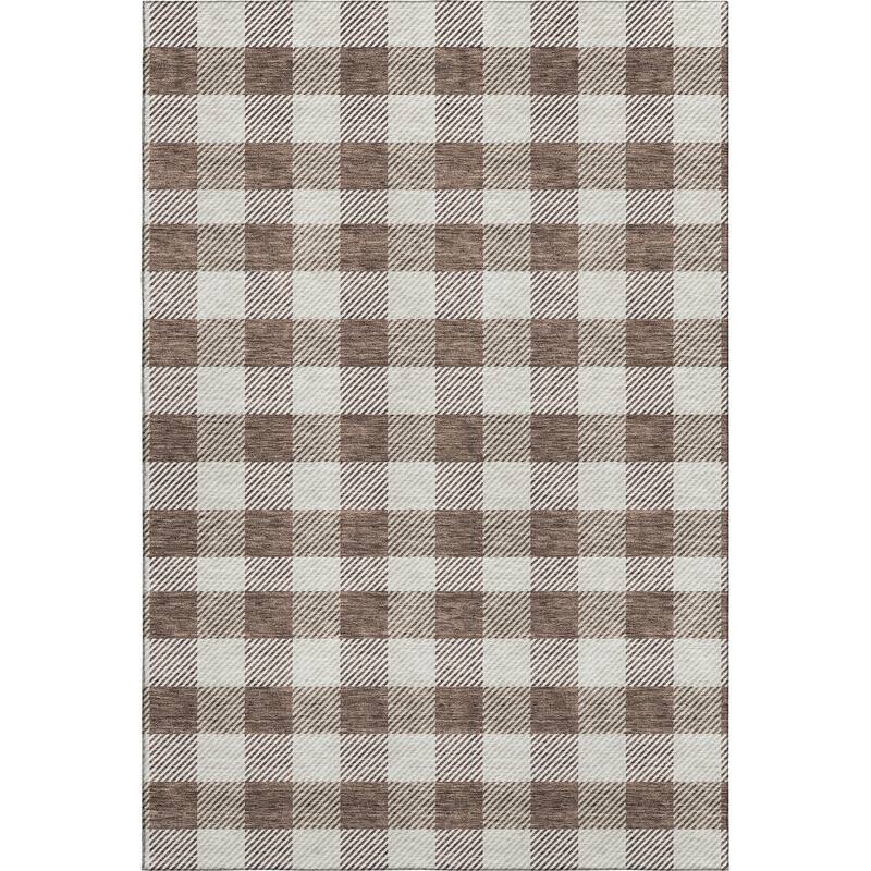 Premium Washable Super Soft Plaid Mayfield Rug