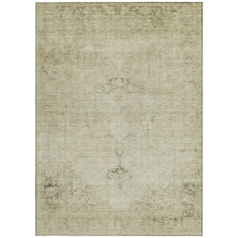 HomeRoots Oriental Traditional Rectangle Outdoor Rug
