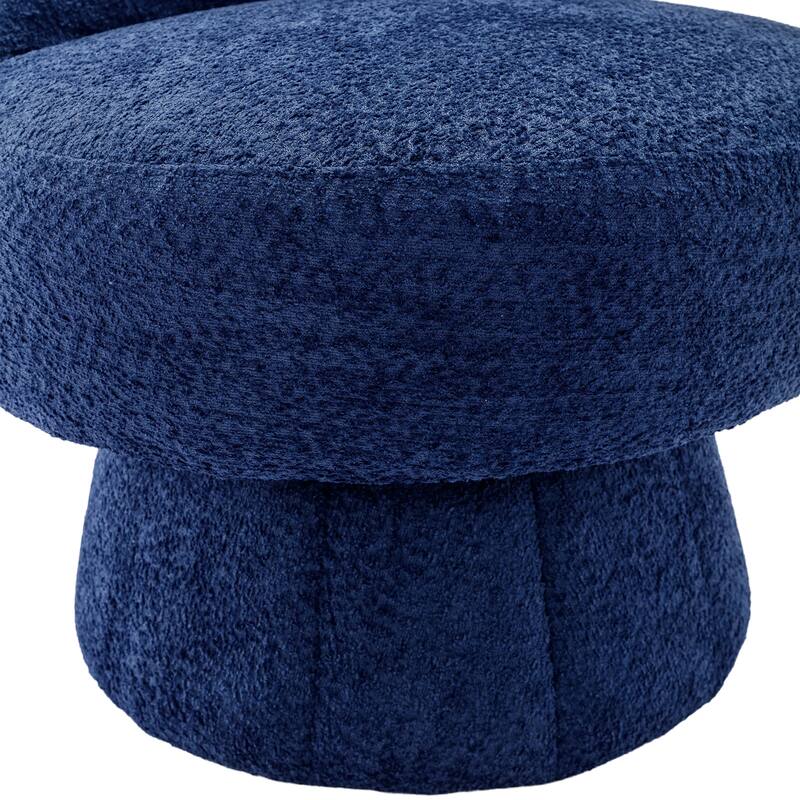 360 Degree Swivel Cuddle Barrel Accent Chairs with Wide Upholstered