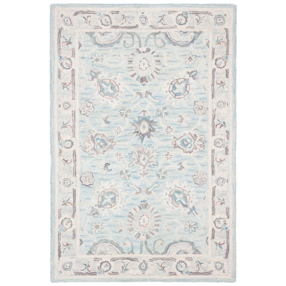 SAFAVIEH Handmade Blossom Riki Modern Floral Wool Rug