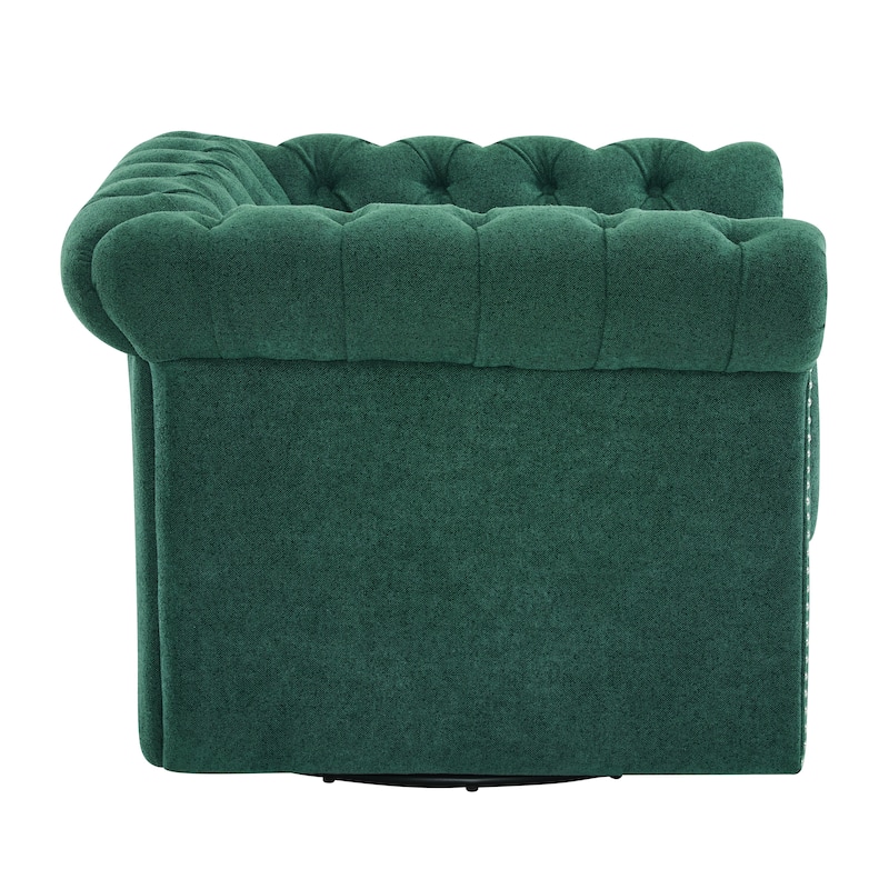 Wiers Chesterfield Swivel Tufted Club Chair by Christopher Knight Home