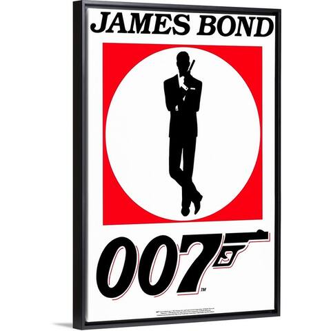 "James Bond Collection" Black Float Frame Canvas Art
