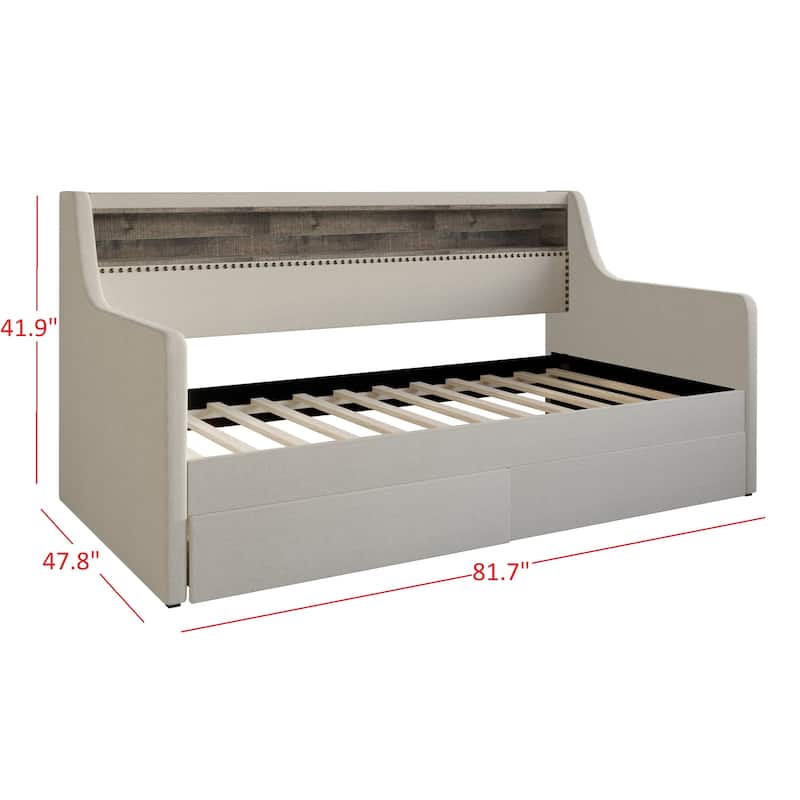 Brianna Upholstered Twin Daybed