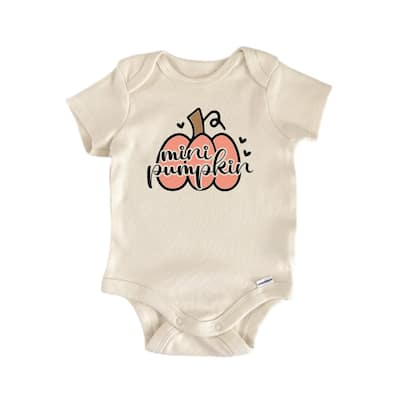 Mini Pumpkin Fall 2 - Baby Boy Girl Clothes Bodysuit Funny Cute