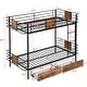 preview thumbnail 9 of 16, Modern Twin XL over Twin XL Metal Bunk Bed With MDF Board Guardrail And Two Storage Drawers