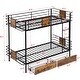 preview thumbnail 13 of 18, Twin XL over Twin XL Metal Modern Bunk Bed with MDF Board Guardrail and 2 Storage Drawers,Large Storage Space, Silver