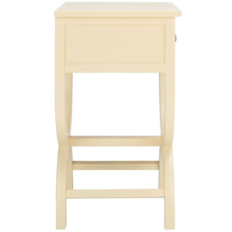 SAFAVIEH Liller 1-Drawer Accent Table Nightstand (Fully Assembled) - 18" W x 15" D x 27" H - 18Wx15Dx27H
