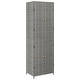 preview thumbnail 8 of 10, vidaXL Garden Storage Cabinet Black 23.2"x15.7"x70.9" Poly Rattan