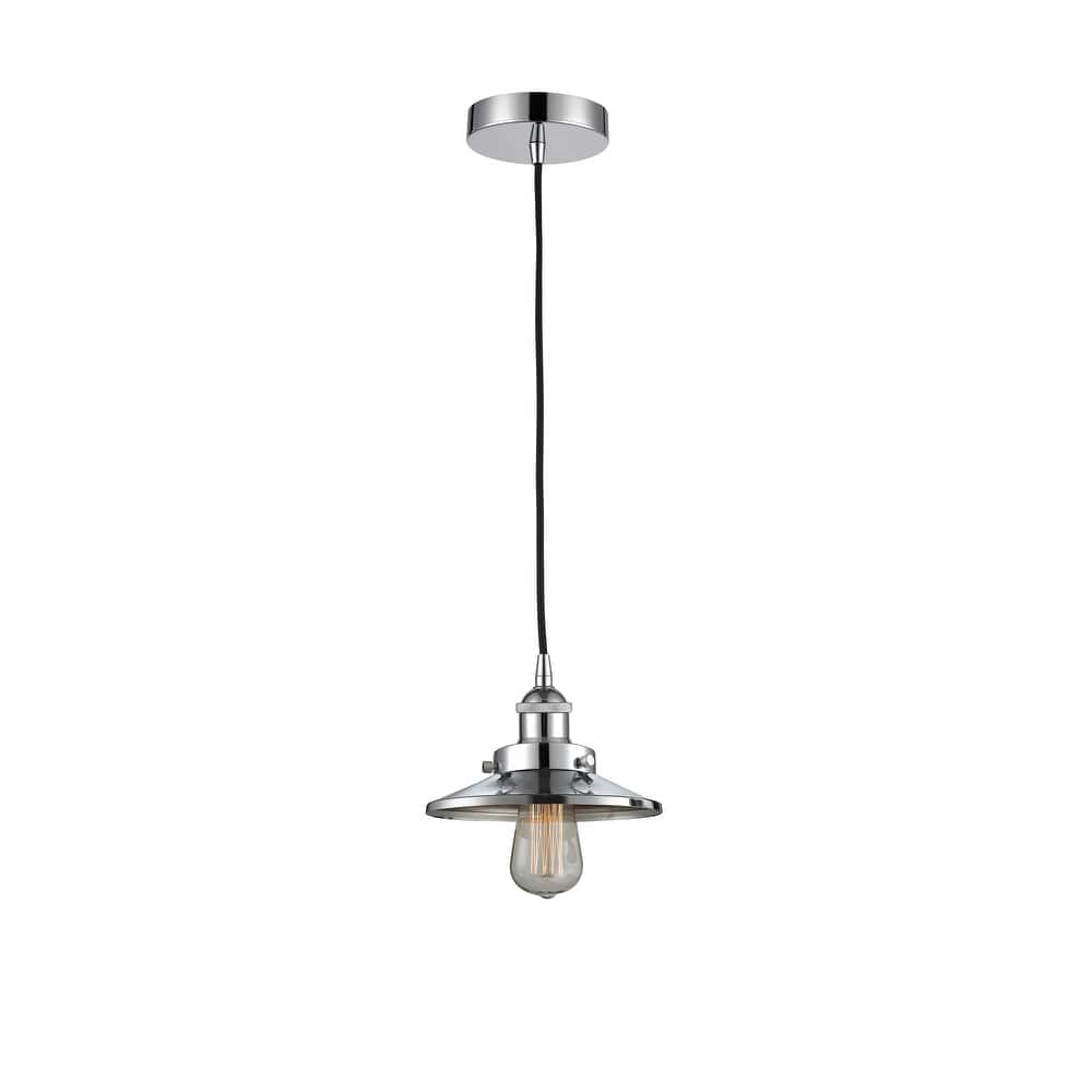 Innovations Lighting Railroad - 1 Light 8" Cord Hung Mini Pendant.