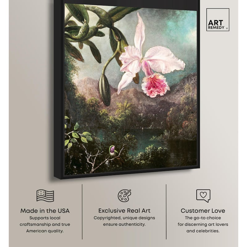 Orchid Blossoms 1873 Canvas by Art Remedy