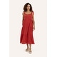 preview thumbnail 1 of 2, Alise Dress Medium - Red