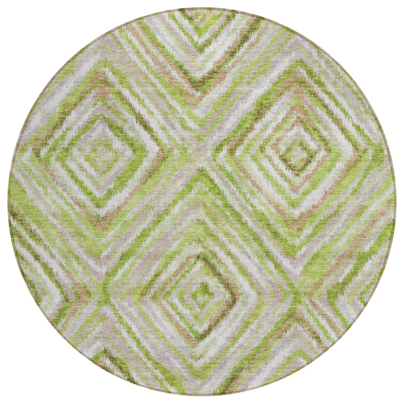 HomeRoots Geometric Transitional Rectangle Outdoor Rug
