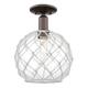 Option Oil Rubbed Bronze / Clear Glass with White Rope