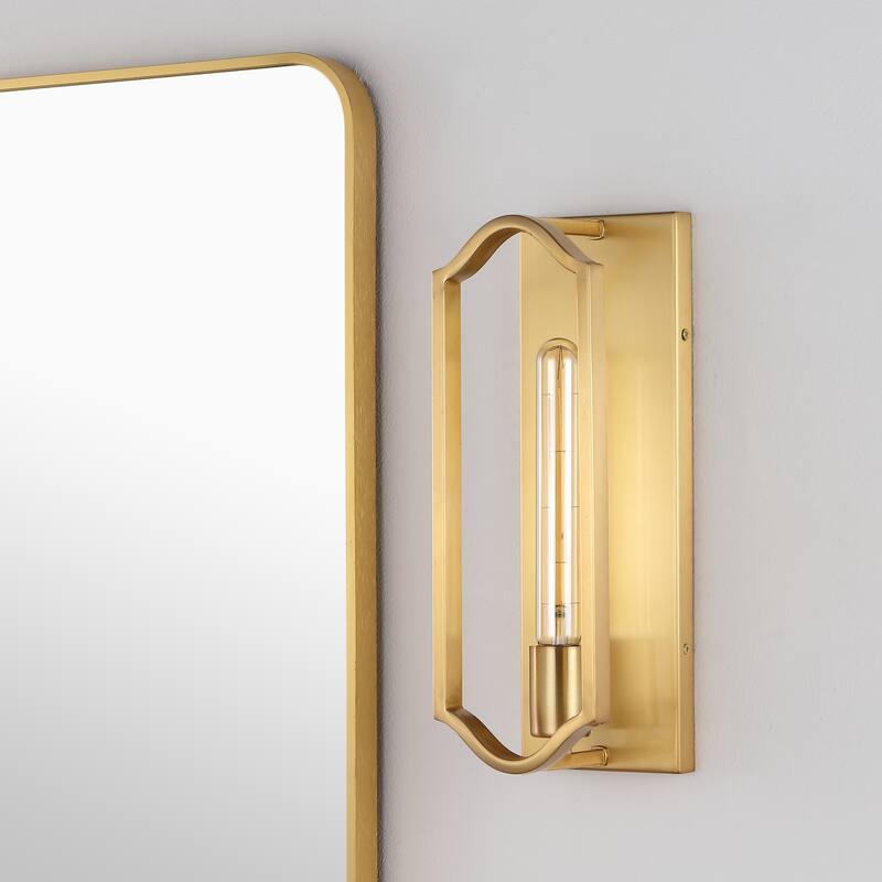 Emilia 4.75" 1-Light Modern Bohemian Iron LED Sconce, by JONATHAN Y