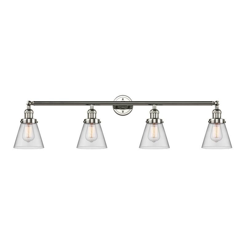 Innovations Lighting 4 Light 42" Wide Bathroom Vanity Light - Polished Nickel / Clear