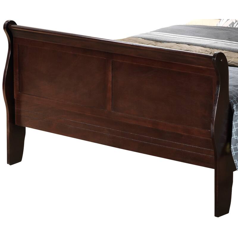 Full Size Traditional Platform Bed with Durable Particle Board Construction and Easy Assembly