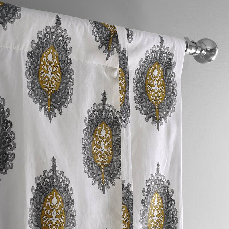 Exclusive Fabrics Mayan Printed Cotton Tie-Up Window Shade - 46 X 63