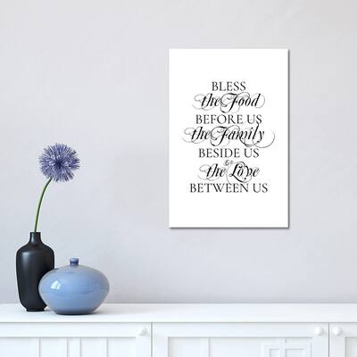 iCanvas "Bless the Food" by Alchera Design Posters Canvas Print