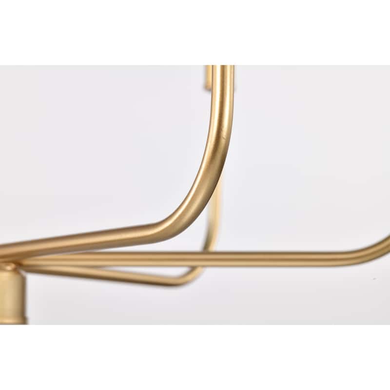 Triona 22 Inch Modern Classic Gold Chandelier 6 Light - N/A