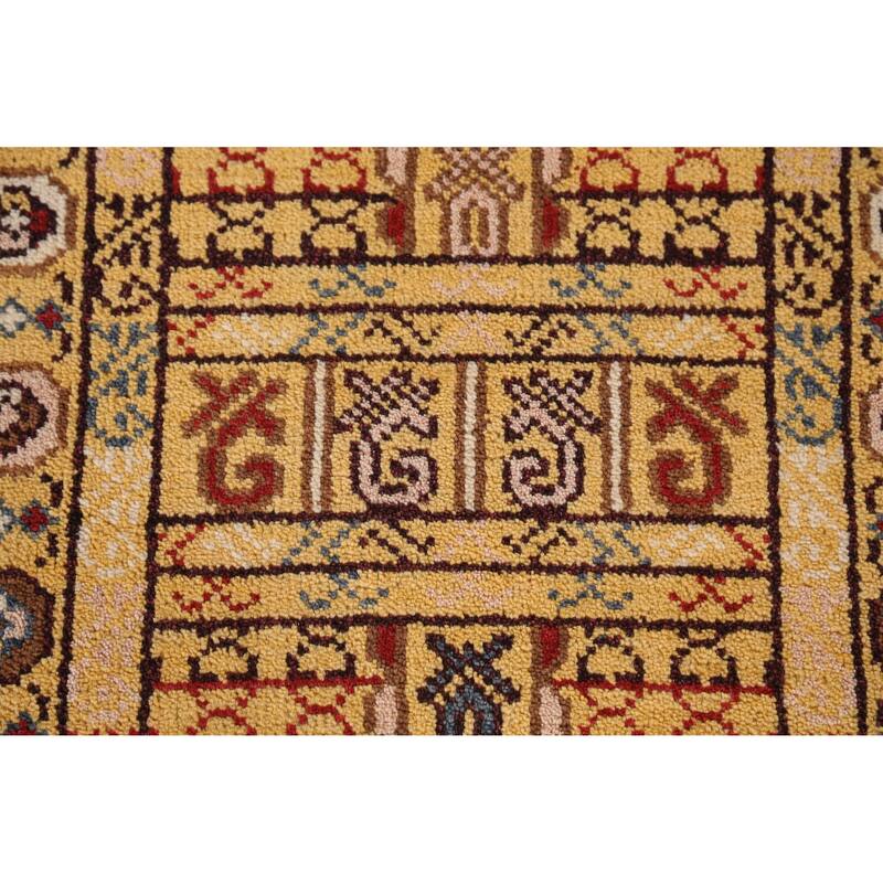 Geometric Heriz Serapi Runner Rug Traditional Handmade Wool Carpet - 2'4" x 7'8"