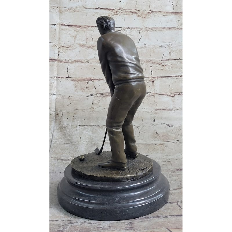 Ben Hogan Male Golfer Sports Memorabilia Golf Club Art Pga Bronze Marble Figure