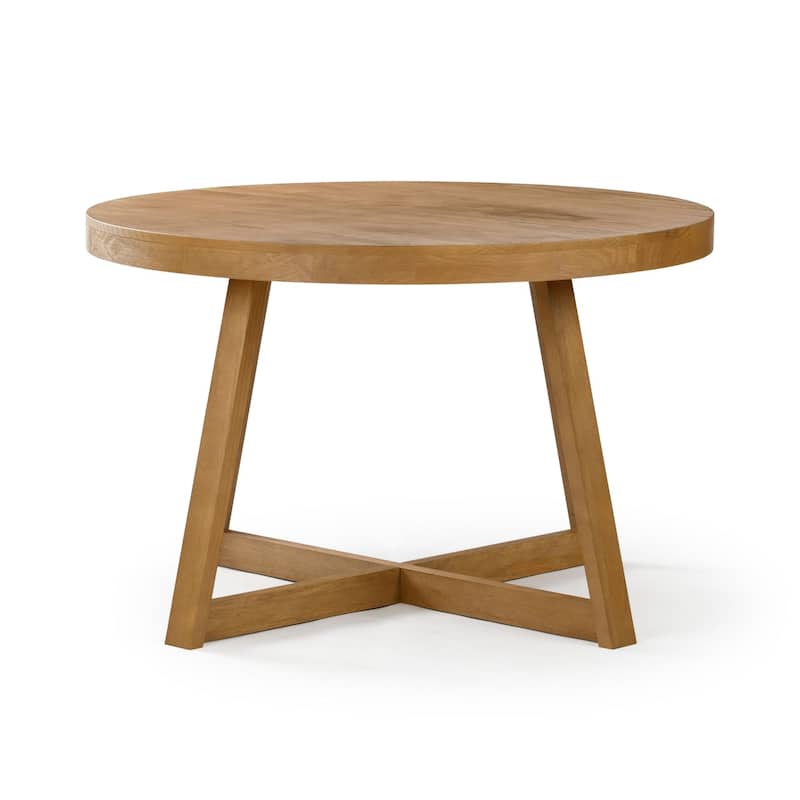 Plank and Beam Classic Solid Wood Round Dining Table - 47"