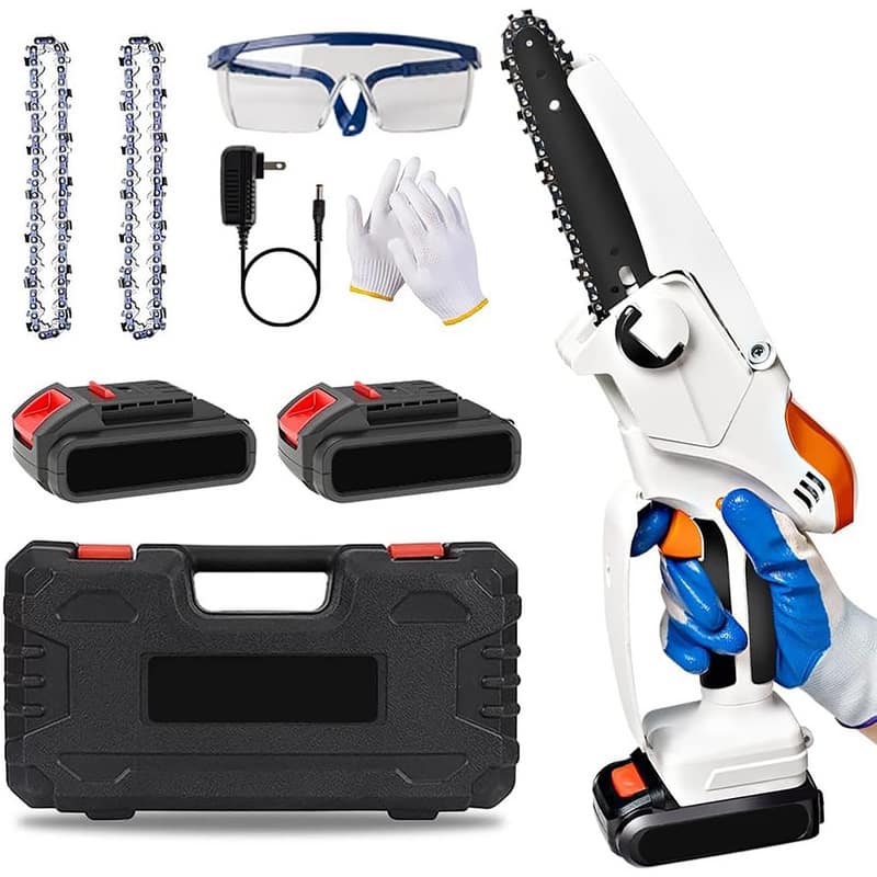 Mini Chainsaw Cordless - White - Battery